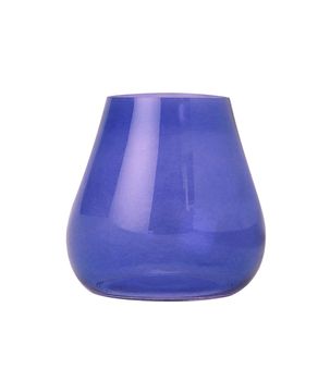 Blue vase isolated on white background