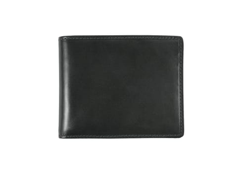 green wallet on a white background