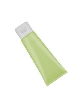 Cream tube isolated on white