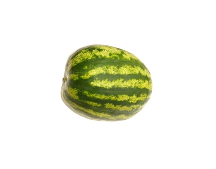 watermelon and slice isolated on white