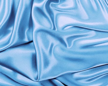 Beautiful trendy blue Silk