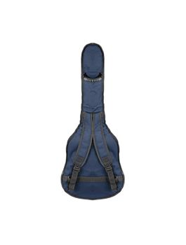 blue guitar case isolated on white