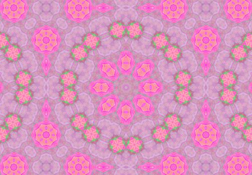 kaleidoscopic seamless floral abstract pattern