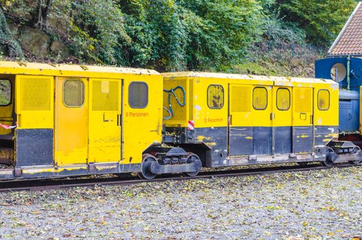 Pit mine, field or narrow-gauge railway in the use of gold, silver and copper and coal mines