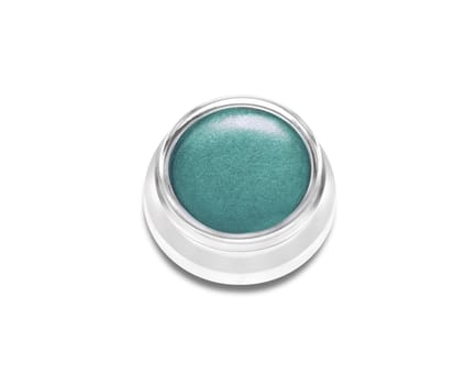 Beauty cosmetics eye shadow isolated on white
