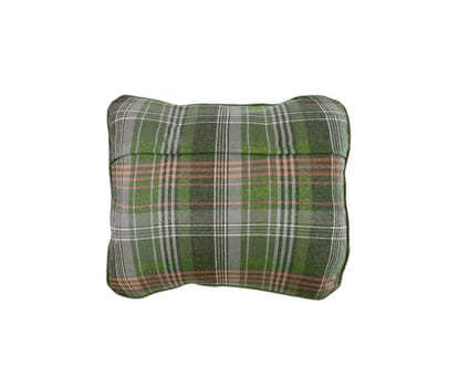 plaid pillow isolated