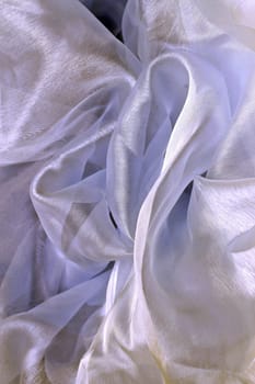 Blue satin textile