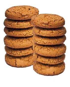 close-up image of chocolate chips cookies