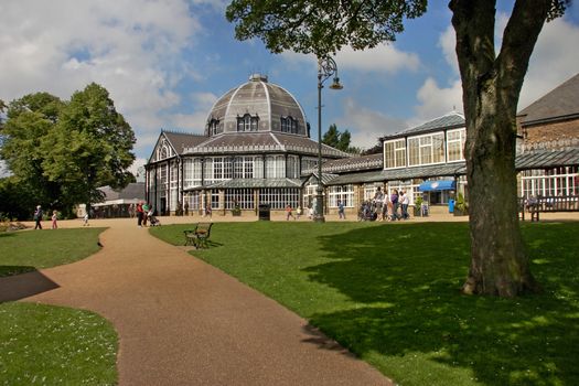Buxton Pavillion and surrounding gardens were constructed in Victorian times.