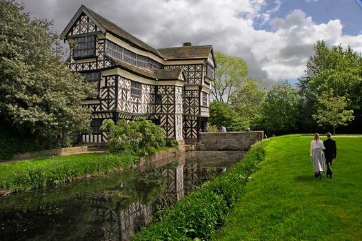 Little Moreton Hall is a fine example of a Tudor manor House in Cheshire, England.