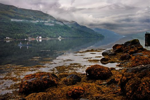 Loch Long is a sea loch which stretches inland to the town of Arrochar in Scotland.