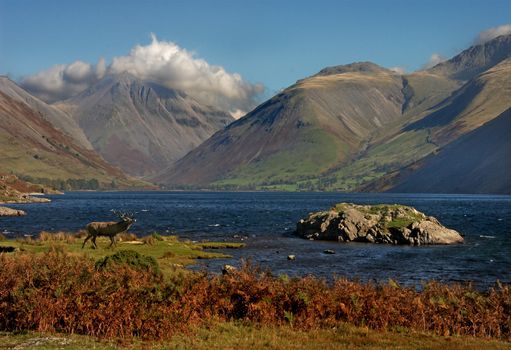 Wast Water in Cumbria is Englands deepest lake and was declared to be England's favourite view.