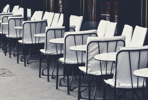 Sidewalk cafe in Paris, France