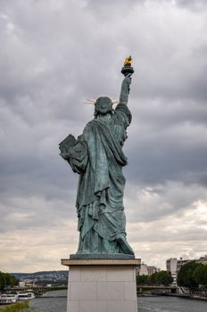 Statue of Liberty model in Paris, France