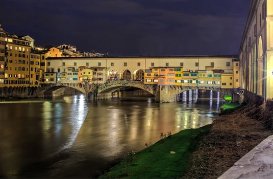 View of Ponte Vecchio in Florence, tuscany. Italy