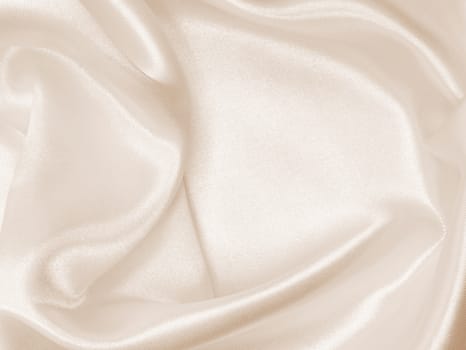 Smooth elegant golden silk can use as wedding background. In Sepia toned. Retro style