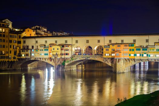 View of Ponte Vecchio in Florence, tuscany. Italy