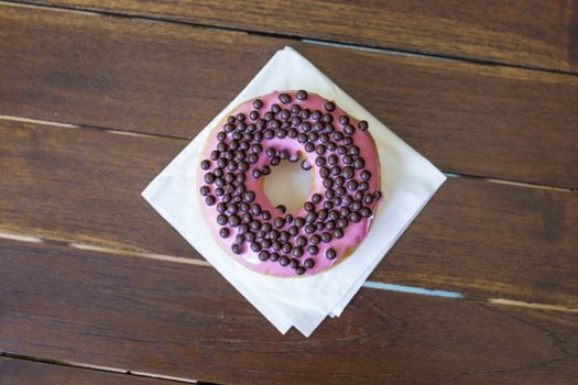 Tasty donut on the Table.