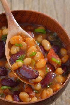 Baked beans portion - Bowl of baked beans