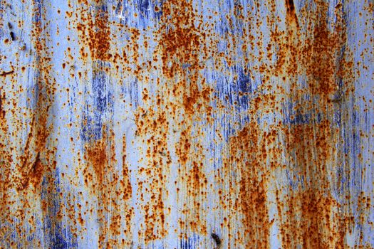 very old metal wall background with rust