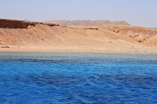 Red sea seashore on Ras Mohamed territory