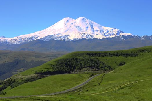 Elbrus mountain is highest peak of Europe