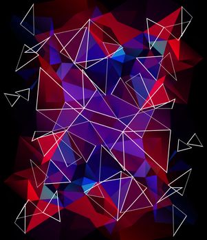 Colorful Polygonal Mosaic Background, illustration,  Creative  Design 