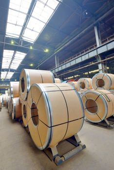 stack of rolls, Cold rolled steel coils