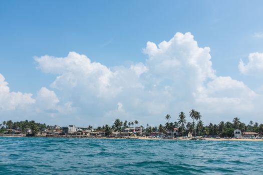 Indian ocean beach near Beruwala, Sri-Lanka