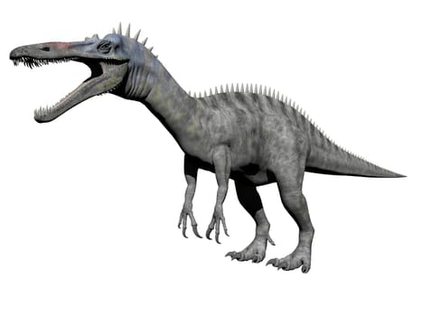 suchomimus dinosaur in white background - 3d render