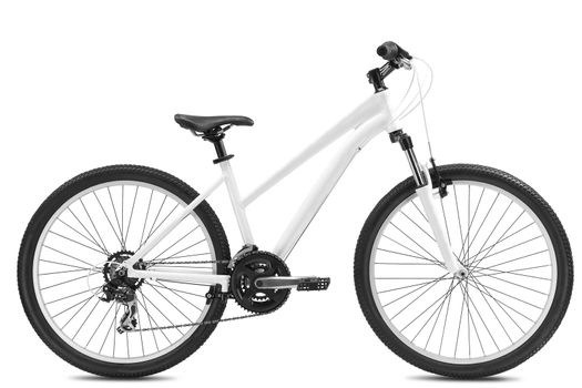 New bicycle isolated on a white background