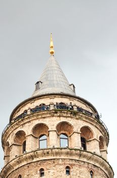 The Galata Tower, Beyoglu - Istanbul. Wonderful night colors.