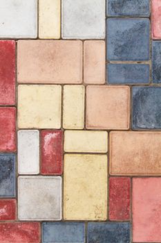 Texture of tiles brown multicolor isolated