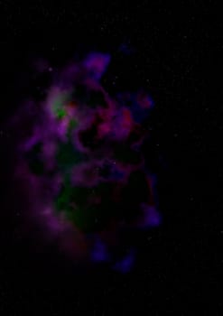 Star field in space a nebulae and a gas congestion. "Elements of this image furnished by NASA".