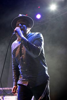 Moscow, Russia - February 2, 2015: British singer, actor and songwriter Alex Clare gave a concert in Moscow