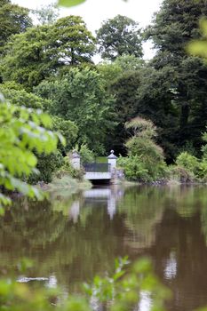 small stone bridge in the Ballynatray estate in county Waterford Ireland