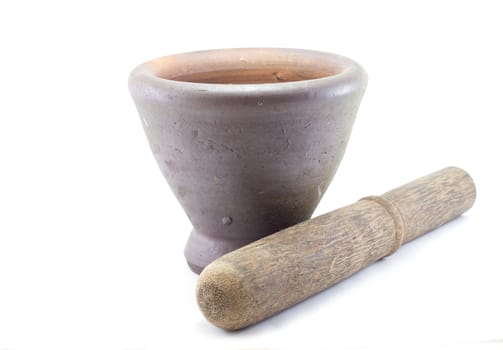 Mortar & Pestle Isolated with white background