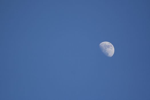 Moon on clear sky