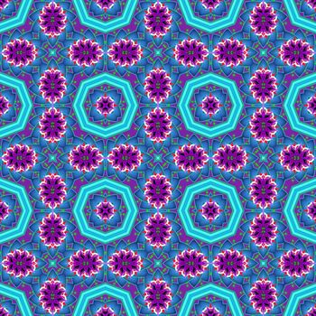 Digital computer graphic - seamless geometric ornament for design.
