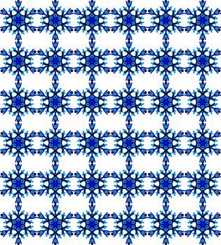 Digital computer graphic - winter seamless background with a snowflakes for design.