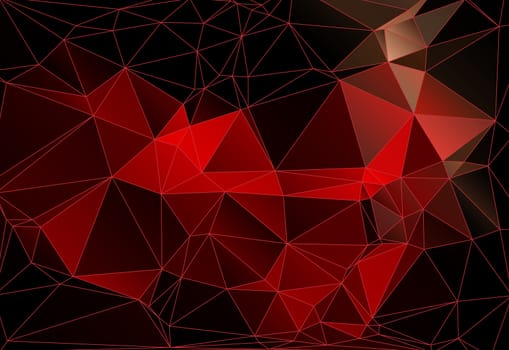 polygonal pattern of triangles, abstract background