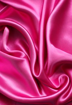 Smooth elegant pink silk can use as background 