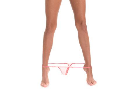 Sexy women legs with underwear