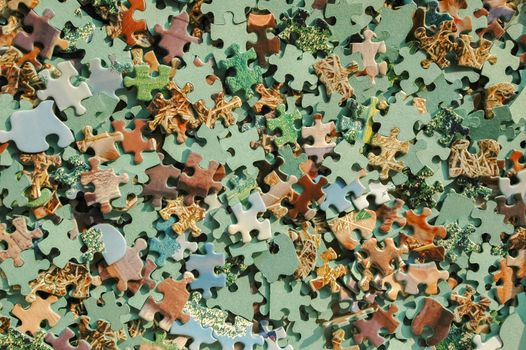background of colorful jigsaw pieces