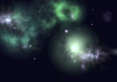 Star field in space a nebulae and a gas congestion. "Elements of this image furnished by NASA".