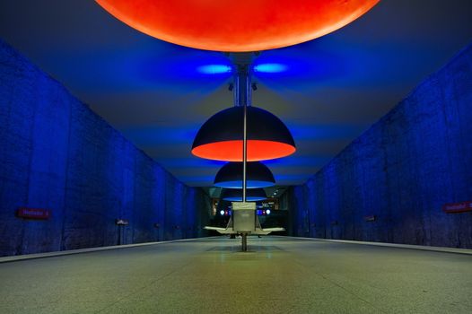 Westfriedhof subway station in Munich, Germany