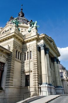 Széchenyi bath in Budapest City park, Hungary