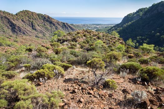 mountain view of the Mediterranean Sea