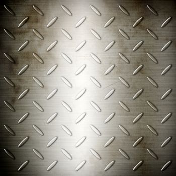 Old steel diamond brushed plate background, texture wallpaper