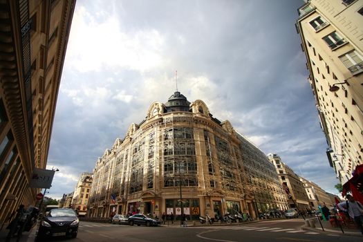 Paris, France - September 17, 2010: Beautiful building in the centre of Paris. France